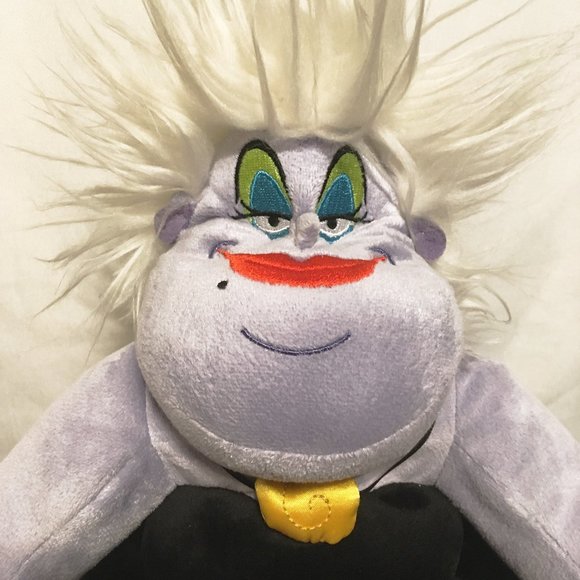 (RARE) Disney The Little Mermaid Villains Large 14" Ursala Plush - Picture 2 of 2
